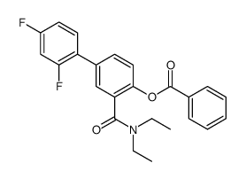 [2-(diethylcarbamoyl)-4-(2,4-difluorophenyl)phenyl] benzoate Structure