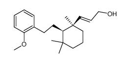 (+/-)-(1'RS,2'RS)-3-<2'-<2-(2-methoxyphenyl)ethyl>-1',3',3'-trimethylcyxclohexyl>prop-2(E)-enol Structure