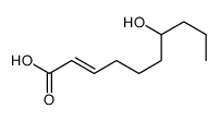 7-hydroxydec-2-enoic acid结构式