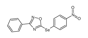 5-(4-nitrophenyl)selanyl-3-phenyl-1,2,4-oxadiazole结构式