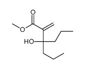 methyl 3-hydroxy-2-methylidene-3-propylhexanoate结构式