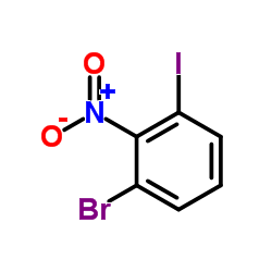 1-Bromo-3-iodo-2-nitrobenzene结构式