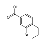 3-溴-4-丙基苯甲酸结构式