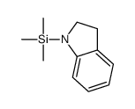 2,3-dihydroindol-1-yl(trimethyl)silane Structure