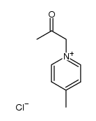 1-acetonyl-4-methylpyridinium chloride Structure