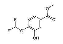 4-(二氟甲氧基)-3-羟基苯甲酸甲酯结构式