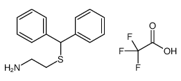 2-benzhydrylsulfanylethanamine,2,2,2-trifluoroacetic acid Structure