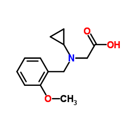 N-Cyclopropyl-N-(2-methoxybenzyl)glycine结构式