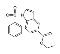 ethyl 1-(benzenesulfonyl)indole-5-carboxylate Structure