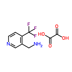 1-[4-(Trifluoromethyl)-3-pyridinyl]methanamine ethanedioate (1:1) Structure