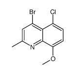 4-bromo-5-chloro-8-methoxy-2-methylquinoline结构式
