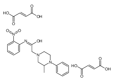 (E)-but-2-enedioic acid,2-(3-methyl-4-phenylpiperazin-1-yl)-N-(2-nitrophenyl)acetamide Structure