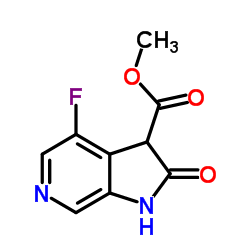 Methyl 4-fluoro-2-oxo-2,3-dihydro-1H-pyrrolo[2,3-c]pyridine-3-carboxylate Structure