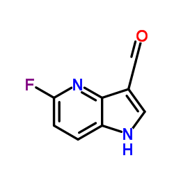 5-Fluoro-1H-pyrrolo[3,2-b]pyridine-3-carbaldehyde Structure