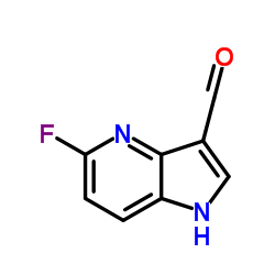 5-Fluoro-1H-pyrrolo[3,2-b]pyridine-3-carbaldehyde structure