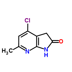 4-Chloro-6-methyl-1,3-dihydro-2H-pyrrolo[2,3-b]pyridin-2-one Structure