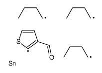 2-tributylstannylthiophene-3-carbaldehyde Structure