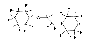 Perfluoro[4-(2-cyclohexyloxyethyl)morpholine]结构式