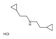 2-Cyclopropyl-N-(2-cyclopropylethyl)ethanamine hydrochloride (1:1 ) Structure