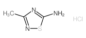 3-METHYL-1,2,4-THIADIAZOL-5-AMINE HYDROCHLORIDE structure