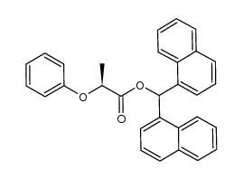 di(1-naphthyl)methyl (S)-2-phenoxypropanoate结构式