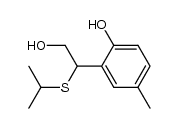 2-[2-hydroxy-1-(isopropylthio)ethyl]-p-cresol结构式