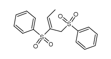 (E)-1,2-bis(phenylsulfonyl)-2-butene Structure