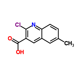 2-氯-6-甲基喹啉-3-羧酸结构式