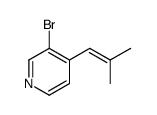 3-bromo-4-(2-methylprop-1-e-1-nyl)pyridine Structure