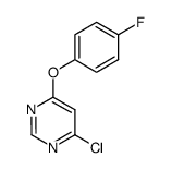 4-chloro-6-(4-fluorophenoxy)pyrimidine Structure