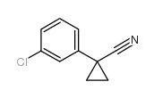 1-(3-CHLOROPHENYL)CYCLOPROPANE-1-CARBONITRILE Structure