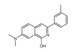 7-(dimethylamino)-3-M-tolylisoquinolin-1(2H)-one structure