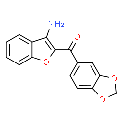 (3-Amino-benzofuran-2-yl)-benzo[1,3]dioxol-5-yl-methanone structure