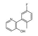 2-(5-fluoro-2-methylphenyl)pyridin-3-ol结构式