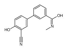 3-(3-cyano-4-hydroxyphenyl)-N-methylbenzamide结构式