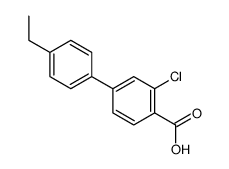 2-chloro-4-(4-ethylphenyl)benzoic acid结构式