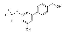 3-[4-(hydroxymethyl)phenyl]-5-(trifluoromethoxy)phenol结构式