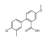 2-(4-chloro-3-methylphenyl)-5-methoxybenzoic acid Structure