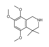 5,7,8-triMethoxy-4,4-dimethyl-1,2,3,4-tetrahydroisoquinoline Structure
