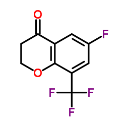 6-Fluoro-8-(trifluoromethyl)-2,3-dihydro-4H-chromen-4-one结构式