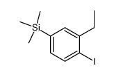 (3-ethyl-4-iodophenyl)trimethylsilane Structure
