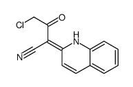 4-chloro-3-oxo-2-(1H-quinolin-2-ylidene)butanenitrile Structure
