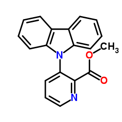 Methyl 3-(9H-carbazol-9-yl)-2-pyridinecarboxylate结构式