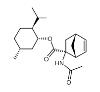 (1R,2S)-(-)-menthyl 2-exo-acetamidobicyclo[2.2.1]hept-5-ene-2-endo-carboxylate结构式