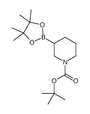 tert-Butyl 3-(4, 4, 5, 5-tetramethyl-1, 3, 2-dioxaborolan-2-yl)piperidine-1-carboxylate structure