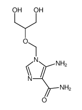 5-amino-1-((1,3-dihydroxy-2-propoxy)methyl)-1H-imidazole-4-carboxamide结构式