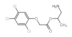 1-aminopropan-2-ol,2-(2,4,5-trichlorophenoxy)acetic acid结构式