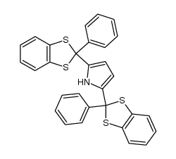 2,5-bis(2-phenylbenzo[d][1,3]dithiol-2-yl)-1H-pyrrole Structure