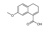 3,4-dihydro-7-methoxy-1-naphthalenecarboxylic acid Structure