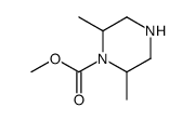 methyl 2,6-dimethylpiperazine-1-carboxylate结构式